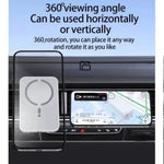 MagSafe Magnetic Wireless Car Charger Mount – 15W Fast Charging Air Vent Phone Holder with GPS Stand for iPhone 17/16/15/14/13/12 Pro Max