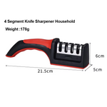 4-Stage Kitchen Knife Sharpener – Multifunction Handheld Knife Sharpening Tool with Coarse, Fine & Polishing Slots