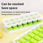 14-Grid Silicone Ice Cube Tray – Non-Toxic Square Ice Block Mold Maker for Whiskey, Cocktails, Wine, Drinks & Freezer Use