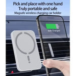 MagSafe Magnetic Wireless Car Charger Mount – 15W Fast Charging Air Vent Phone Holder with GPS Stand for iPhone 17/16/15/14/13/12 Pro Max