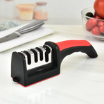 4-Stage Kitchen Knife Sharpener – Multifunction Handheld Knife Sharpening Tool with Coarse, Fine & Polishing Slots