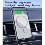 MagSafe Magnetic Wireless Car Charger Mount – 15W Fast Charging Air Vent Phone Holder with GPS Stand for iPhone 17/16/15/14/13/12 Pro Max